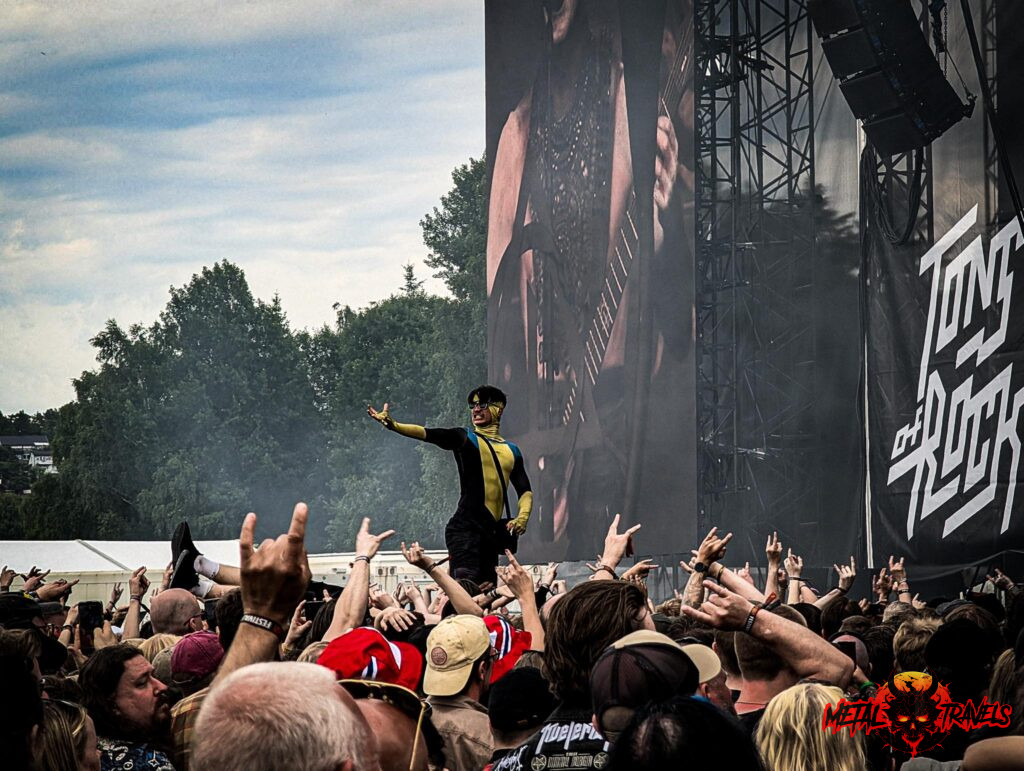 Behemoth with super hero at Tons of Rock 2026