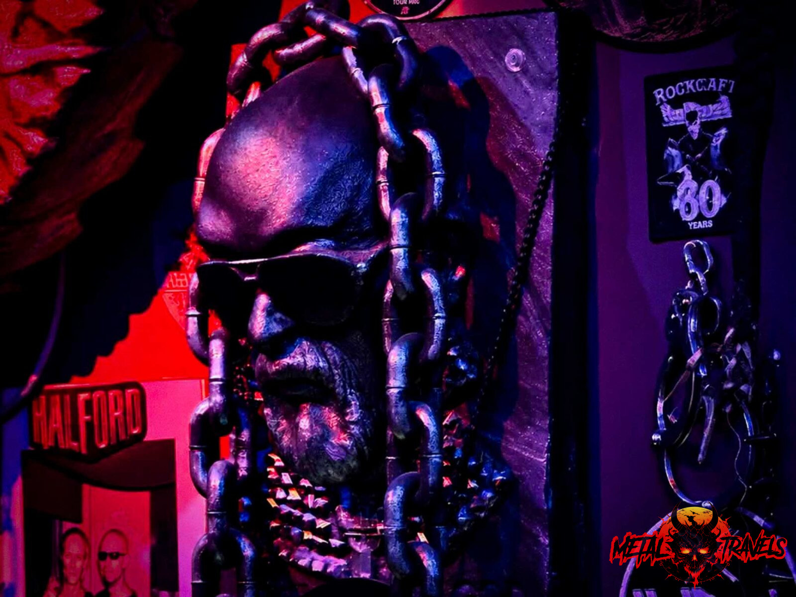 Rob Halford head at Rockcafé Halford