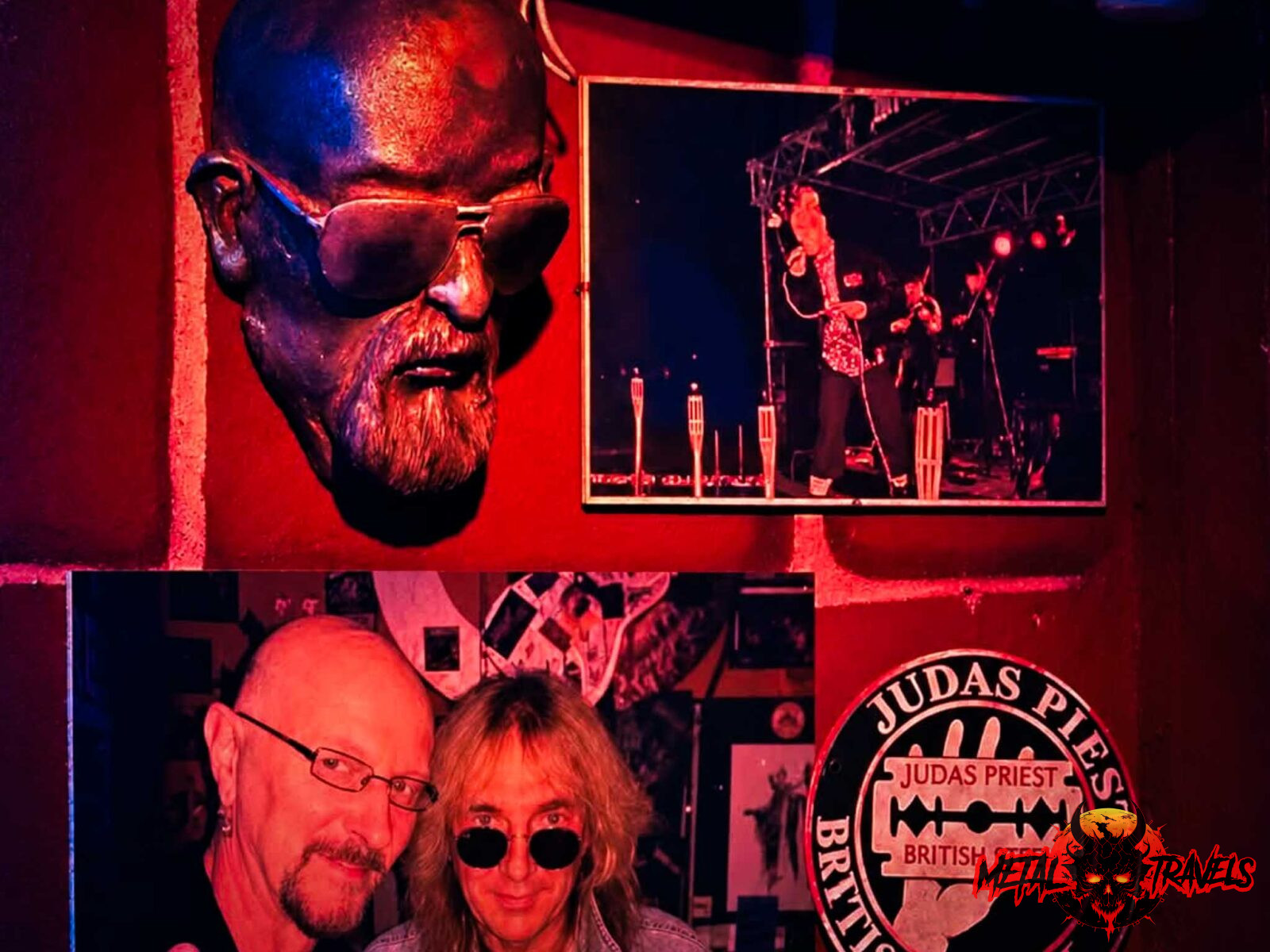 Judas Priest wall at Rockcafé Halford